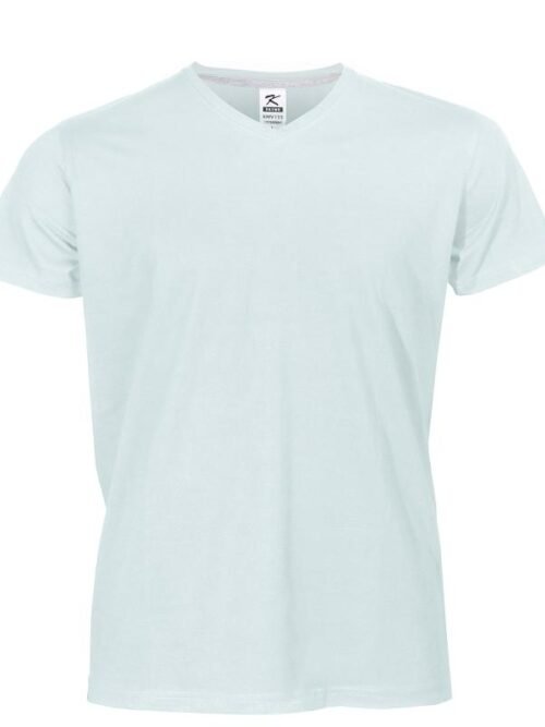 Ανδρικό μπλουζάκι με 'V' λαιμό 155gr WHITE