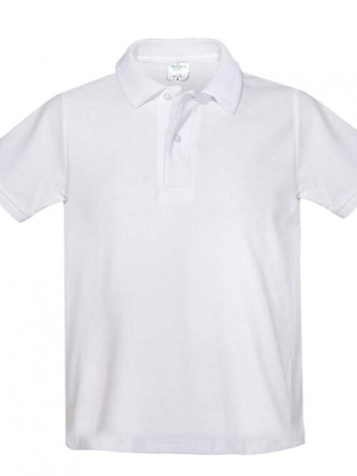 Παιδική μπλούζα Polo WHITE