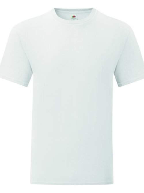 Ανδρικό μπλουζάκι ICONIC 150T slim fit WHITE 3-5XL