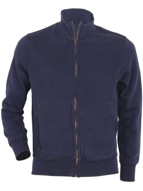 Ζακέτα φούτερ με rib γιακά COLORS