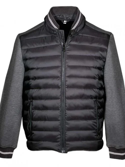 Μπουφάν nylon με φούτερ μέρη