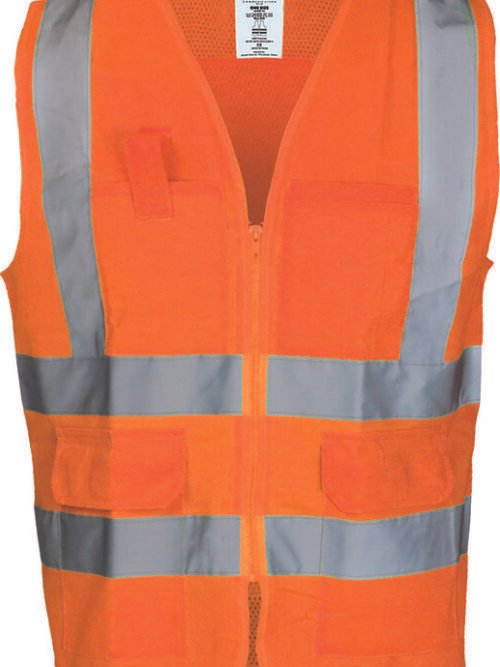 Γιλέκο υψηλής ευκρίνειας με φερμουάρ και τσέπες