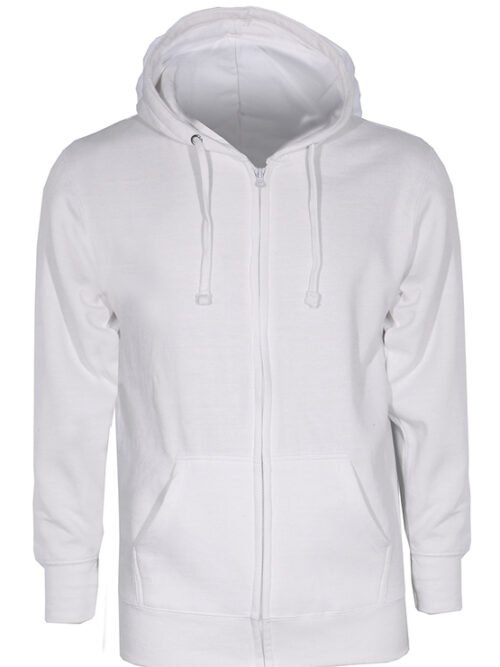 Ζακέτα φούτερ με κουκούλα WHITE