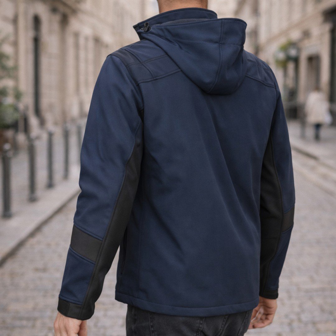 Μπουφάν softshell sport 3 layers με κουκούλα - Image 2