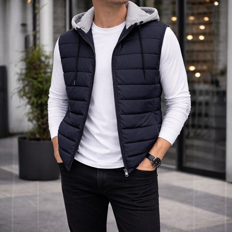 Ανδρικό αμάνικο μπουφάν