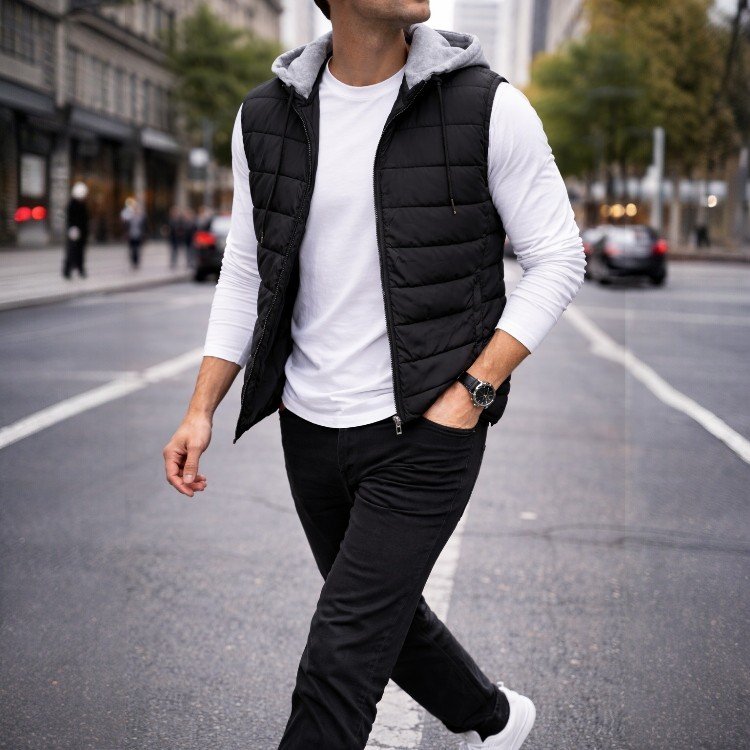 Ανδρικό αμάνικo μπουφάν - Image 2