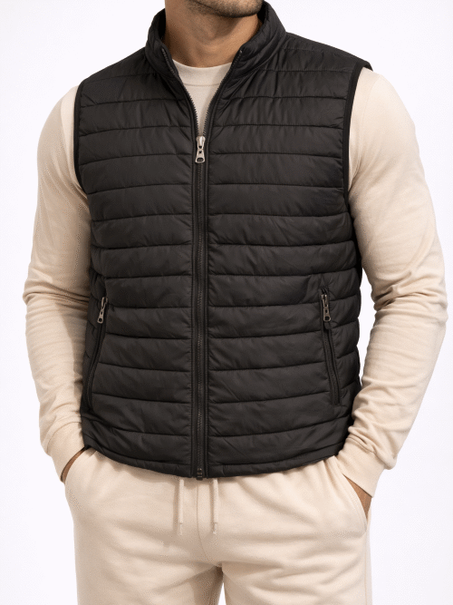 Ανδρικό αμάνικο μπουφάν