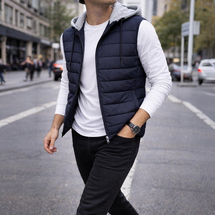 Ανδρικό αμάνικο μπουφάν - Image 2