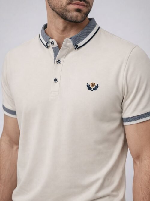 Ανδρική Μπλούζα Polo με Κέντημα