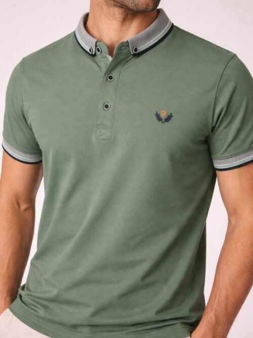 Ανδρική Μπλούζα Polo με Κέντημα