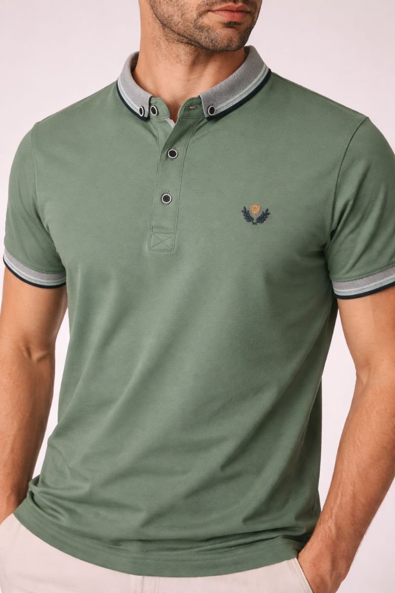 Ανδρική Μπλούζα Polo με Κέντημα