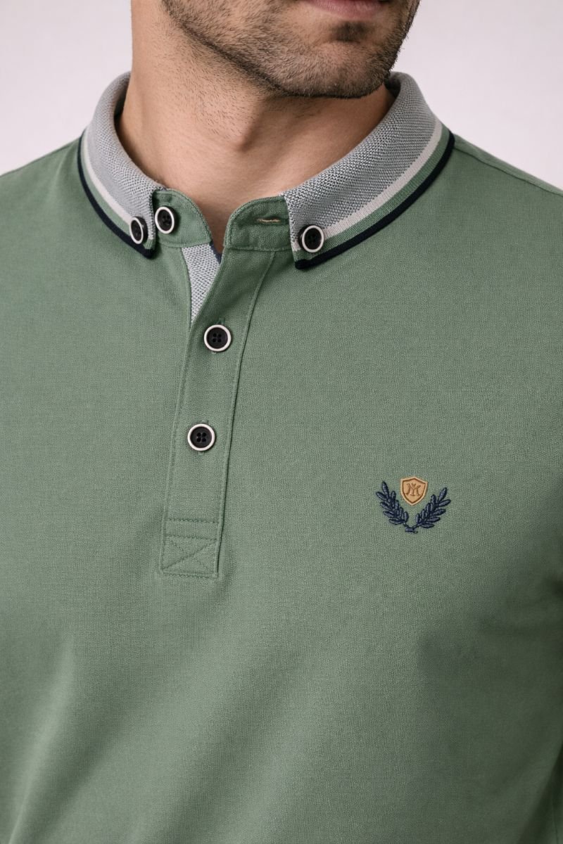 Ανδρική Μπλούζα Polo με Κέντημα - Image 5