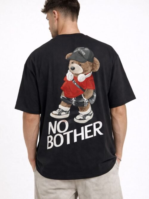Oversize T-Shirt Μαύρο NO BOTHER