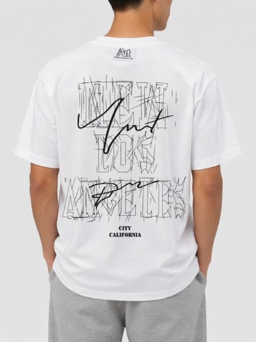 T-Shirt με Abstract Print Πίσω