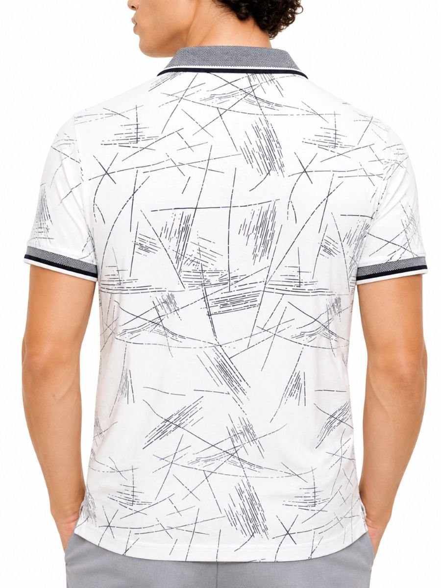 Ανδρικό Polo με Print - Image 2