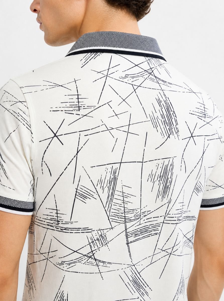 Ανδρικό Polo με Print - Image 5
