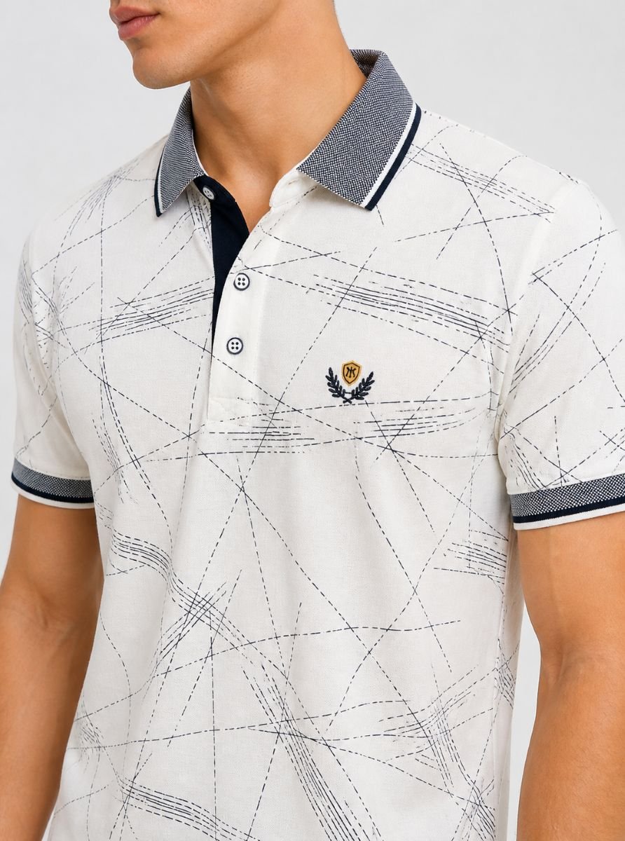 Ανδρικό Polo με Print - Image 6