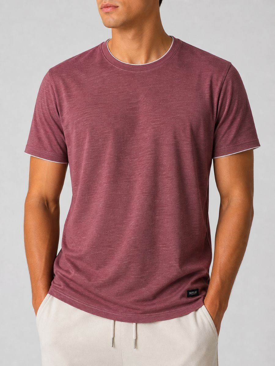 Ανδρικό T-Shirt Old Rose Regular Fit