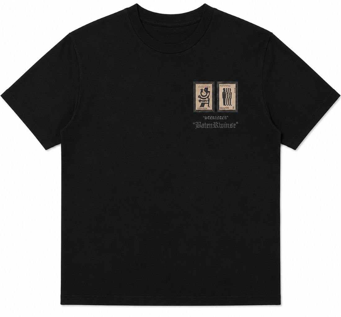 Ανδρικό T-Shirt με Print Στήθους & Πλάτης - Image 13