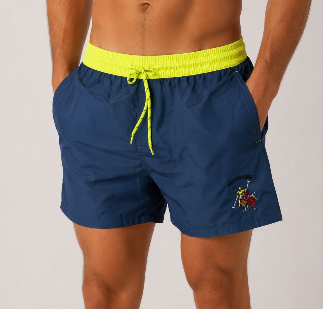 Ανδρικό Μαγιό Σορτς Navy & Neon Lime