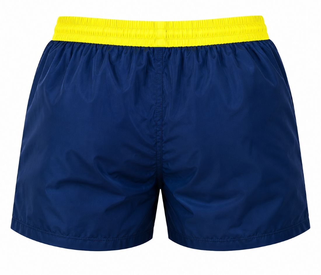 Ανδρικό Μαγιό Σορτς Navy & Neon Lime - Image 4